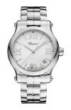 Chopard | HAPPY SPORT 36 MM, QUARZO, LUCENT STEEL&trade;, DIAMANTI - 278582 (1)
