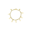 Bartorelli Italian Jewels | BRACCIALE IN ORO GIALLO CON LETTERE PENDENTI 