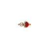Chopard | CHOPARD - HAPPY HEARTS - ANELLO IN ORO ROSA CON DIAMANTE E PIETRA ROSSA - 829482-5800 - 829482-5810 (2)