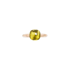 Pomellato | ANELLO NUDO - ANELLO NUDO PETIT IN ORO ROSA CON CASTONE IN ORO BIANCO E QUARZO LEMON SFACCETTATO - A.B403/O6/QL - PAB4030O6000000QL (2)