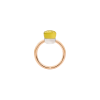 Pomellato | ANELLO NUDO - ANELLO NUDO PETIT IN ORO ROSA CON CASTONE IN ORO BIANCO E QUARZO LEMON SFACCETTATO - A.B403/O6/QL - PAB4030O6000000QL (3)