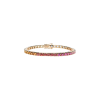 Bartorelli Italian Jewels | BRACCIALE TENNIS RAINBOW IN ORO ROSA CON ZAFFIRI MULTICOLOR - AB0280/RB  (1)