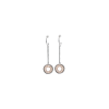 Pianegonda | ORECCHINI PIANEGONDA A CERCHIO, CON PENDENTE LOGO IN ARGENTO E ORO ROSA - 0A050523 - 0A050523 (1)