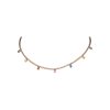 Bartorelli Italian Jewels | GIROCOLLO TENNIS IN ORO ROSA CON DIAMANTI E  ZAFFIRI MULTICOLOR - AN2821/MCS (1)