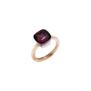 Pomellato | ANELLO NUDO - ANELLO NUDO CLASSIC IN ORO ROSA CON CASTONE IN ORO BIANCO E GRANATO SFACCETTATO - A.A110/OG1/O6 - PAA1100O6000000OG (1)