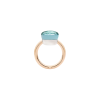 Pomellato | ANELLO NUDO - ANELLO IN ORO ROSA CON CASTONE IN ORO BIANCO E TOPAZIO AZZURRO SFACCETTATO - A.B201/O6/OY - PAB2010O6000000OY (3)