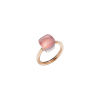 Pomellato | ANELLO NUDO - ANELLO NUDO CLASSIC IN ORO ROSA CON CASTONE IN ORO BIANCO E QUARZO ROSA SFACCETTATO - A.A110/O6/QR - PAA1100O6000000QR (1)