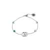 Gucci | BRACCIALE GUCCI GG MARMONT IN ARGENTO CON FIORE E DOPPIA G - YBA527393001 - YBA5273930010 (1)