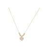 Bartorelli Italian Jewels | COLLANA GIROCOLLO IN ORO ROSA CON PENDENTE CUORE IN PAVE' DI DIAMANTI - VN27384DP (1)