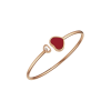 Chopard | CHOPARD - BRACCIALE HAPPY HEARTS IN ORO ROSA ETICO, DIAMANTE, PIETRA ROSSA - 857482 (1)
