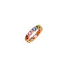 Bartorelli Italian Jewels | ANELLO VERETTA RAINBOW IN ORO ROSA CON ZAFFIRI MULTICOLOR E DIAMANTI - DCR1077/MS (1)