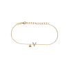 Bartorelli Italian Jewels | Bracciale Lettera in oro rosa e diamanti bianchi - FB1780-VR001 (1)