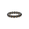 Roberto Demeglio | BRACCIALE AURA DAMA PICCOLO IN CERAMICA NERA LUCIDA E BARRETTE IN CERAMICA ROSA - AU9D4PRBN (1)