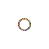 Bartorelli Italian Jewels | ANELLO VERETTA RAINBOW IN ORO ROSA CON ZAFFIRI MULTICOLOR - AR2418/MCS (3)