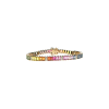 Bartorelli Italian Jewels | BRACCIALE TENNIS RAINBOW IN ORO ROSA CON DIAMANTI E ZAFFIRI MULTICOLOR - KB1040/MS (1)