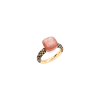 Pomellato | POMELLATO - ANELLO NUDO IN ORO ROSA E BIANCO CON ADULARIA ORANGE E DIAMANTI BROWN - PAC0040O6BKRBRADO - PAC0040O6BKRBRADO (1)