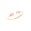 Pomellato | POMELLATO - BRACCIALE NUDO IN ORO ROSA CON QUARZO ROSA E CALCEDONIO ROSA E DIAMANTI BROWN - PBC1006O7000BRQRC - PBC1006O7000BRQRC (1)