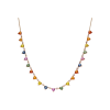 Bartorelli Italian Jewels | COLLANA RAINBOW IN ORO ROSA CON DIAMANTI E ZAFFIRI MULTICOLOR - KN1026/MS (1)