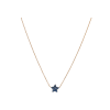 Bartorelli Italian Jewels | COLLANA GIROCOLLO IN ORO ROSA CON STELLA IN PAV&Egrave; DI ZAFFIRI BLU - VN266992SBLP (1)
