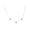 Bartorelli Italian Jewels | COLLANA GIROCOLLO IN ORO BIANCO CON STELLE IN PAV&Egrave; DI DIAMANTI - 372-2041 (1)