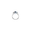 Bartorelli Italian Jewels | ANELLO IN ORO BIANCO CON ZAFFIRO BLU CENTRALE E DIAMANTI BIANCHI CERTIFICATI ORIGINALI - 000-4911NS (3)