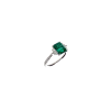 Bartorelli Italian Jewels | ANELLO IN ORO BIANCO CON SMERALDO OTTAGONALE E DIAMANTI CERTIFICATI ORIGINALI - 000-4262NS (1)