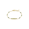 Gucci | BRACCIALE LINK TO LOVE IN ORO GIALLO E TORMALINA VERDE - YBA702395002 - YBA702395002 (1)