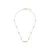 Gucci | COLLANA LINK TO LOVE IN ORO GIALLO E TORMALINA VERDE - YBB702394002 - YBB702394002 (1)