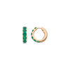 Bartorelli Italian Jewels | ORECCHINI A CERCHIO PICCOLO IN ORO ROSA E SMERALDI - VE28698EMPS (1)
