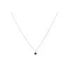 Bartorelli Italian Jewels | COLLANA IN ORO ROSA CON STELLA PENDENTE IN ZAFFIRO BLUE E DIAMANTI - C078/2-ZB (1)