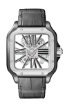 Cartier | SANTOS DE CARTIER, MODELLO GRANDE, SCHELETRATO, ACCIAIO, MANUALE - WHSA0027 (2)