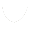 Bartorelli Italian Jewels | COLLANA PUNTO LUCE IN ORO BIANCO CON DIAMANTE SOLITARIO - C058/4 (1)
