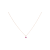 Bartorelli Italian Jewels | GIROCOLLO IN ORO ROSA CON STELLA DI ZAFFIRO ROSA E DIAMANTI - C078/2-ZR (1)