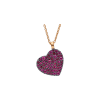 Bartorelli Italian Jewels | COLLANA IN ORO ROSA CON CUORE DI RUBINI - VP24881RUPS (1)