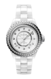 Chanel | J12 CON LUNETTA DI DIAMANTI CALIBRO 12.1, 38 MM - H7189 (1)