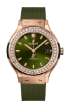 Hublot | CLASSIC FUSION KING GOLD GREEN DIAMONDS 38 MM - 565.OX.8980.RX.1204 (1)