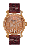 Chopard | HAPPY SPORT 36 MM, ORO ROSA ETICO, DIAMANTI - 274891 (1)
