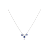 Bartorelli Italian Jewels | COLLANA IN ORO BIANCO CON ZAFFIRI BLU E DIAMANTI PENDENTI - C069/12-S0 (1)