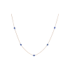 Bartorelli Italian Jewels | COLLANA IN ORO ROSA CON ZAFFIRI BLU E DIAMANTI - C065/2/2-S0 (1)