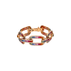 Bartorelli Italian Jewels | BRACCIALE IN ORO ROSA CON DIAMANTI BIANCHI E ZAFFIRI MULTICOLOR - KB1155/MS (1)