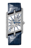 Cartier | TANK ASYM&Eacute;TRIQUE, PLATINO, DIAMANTI, SCHELETRATO, MANUALE - LIMITED EDITION - HPI01370 (1)