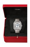 Cartier | SANTOS DE CARTIER MODELLO, MEDIO, ORO BIANCO, DIAMANTI, AUTOMATICO - WJSA0014 (4)
