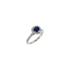 Bartorelli Italian Jewels | ANELLO ROSETTA IN ORO BIANCO CON ZAFFIRO CUORE BLU CENTRALE E PAV&Eacute; DI DIAMANTI - 372-3480 (1)
