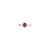Bartorelli Italian Jewels | ANELLO ROSETTA IN ORO BIANCO CON RUBINO CENTRALE E CONTORNO DI DIAMANTI - 234-5278 (2)