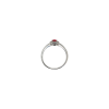 Bartorelli Italian Jewels | ANELLO ROSETTA IN ORO BIANCO CON RUBINO CENTRALE E CONTORNO DI DIAMANTI - 234-5278 (3)