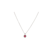 Bartorelli Italian Jewels | COLLANA IN ORO BIANCO CON PENDENTE ROSETTA RUBINO E DIAMANTI - 024-G0530-A (1)