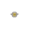 Bartorelli Italian Jewels | ANELLO IN ORO BIANCO CON DIAMANTE FANCY YELLOW CERTIFICATO GIA E DIAMANTI BIANCHI - 000-4982NS (2)