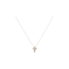 Bartorelli Italian Jewels | COLLANA GIROCOLLO IN ORO ROSA CON CROCE PENDENTE IN DIAMANTI CERTIFICATI GIA - F.395D (1)