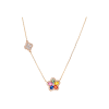 Bartorelli Italian Jewels | GIROCOLLO IN ORO ROSA CON ZAFFIRI MULTICOLOR E DIAMANTI BIANCHI - KP1190/MS (1)