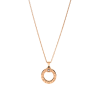 Bulgari | Pendente BVLGARI BVLGARI in oro rosa 18 carati con diamante e catena. Lunghezza 38-45,5 cm - CL854894 (1)